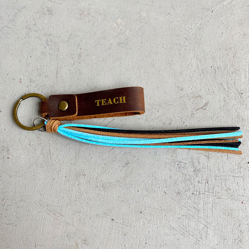 3pcs/paquete de maestros Gares de conducción segura Tassel Keychain